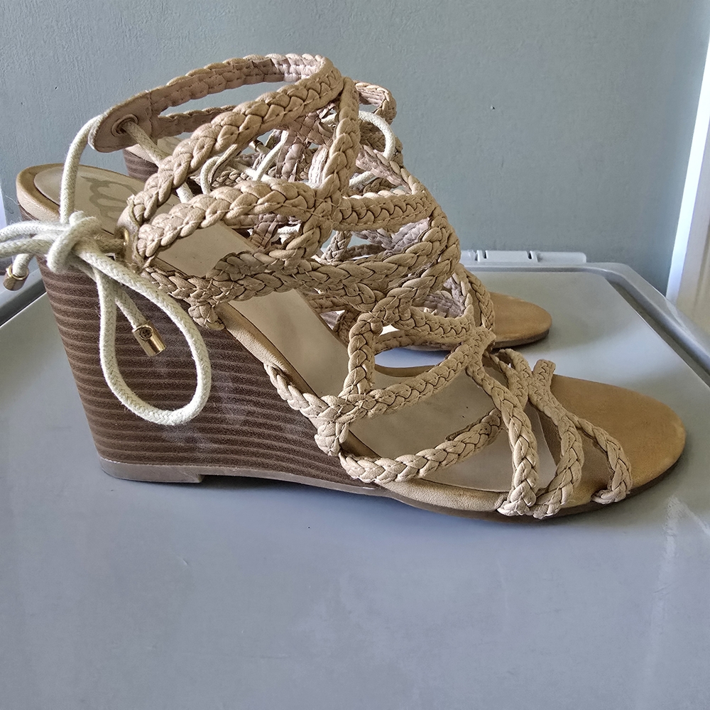 Fergalicious Baxter Wedge Sandal, Size 8